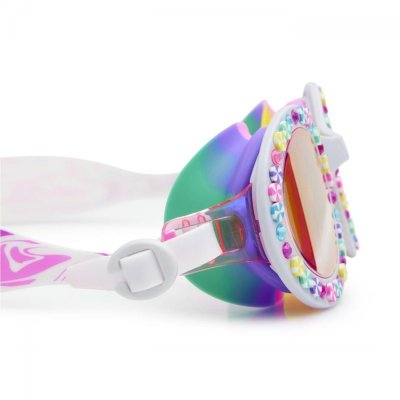 Bling2O Plavecké brýle pro děti s kamínky Bright Stripe - Rainbow Ribbon, vel. 6 let + - obrázek