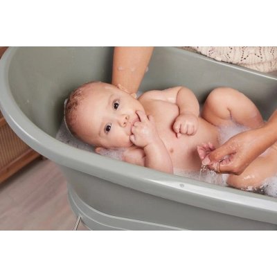 Bébé Jou sada vaničky a stojanu Sense - Ocean Vibes/White - obrázek