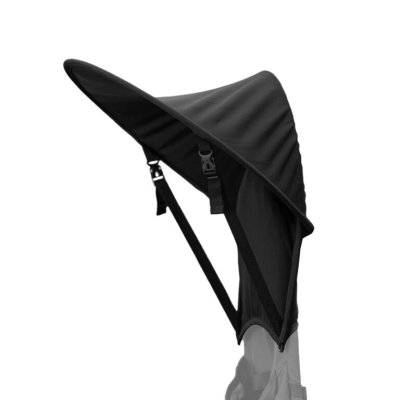 MiniMeis Sluneční clona na nosítko - Black - obrázek