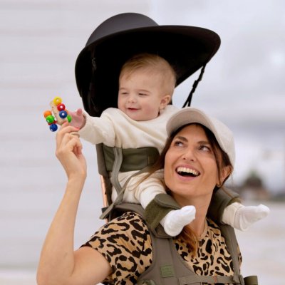 MiniMeis Sluneční clona na nosítko - Black - obrázek