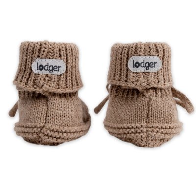 Lodger Capáčky Knit Cable - Fudge, vel. 0 - 6 měsíců - obrázek
