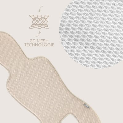 Zopa Prodyšná podložka do autosedačky Breeze sk. 0+ - Boss Grey - obrázek