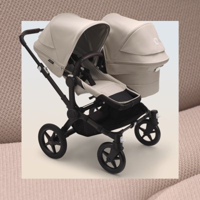 Bugaboo Donkey5 Kompletní kočárek + DÁREK Nástavec Duo - Black/Desert Taupe - obrázek