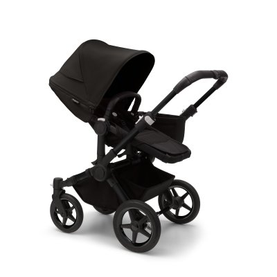 Bugaboo Donkey5 Kompletní kočárek + DÁREK Nástavec Duo - Black/Midnight Black - obrázek