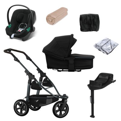 TFK Set Mono 3 Air Wheel Kompletní kočárek + Autosedačka + Příslušenství - Black