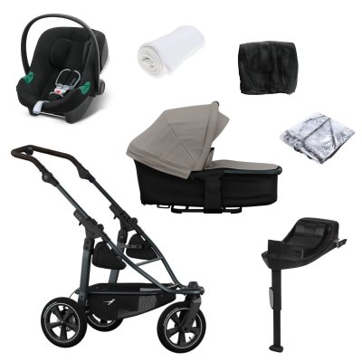 TFK Set Mono 3 Air Wheel Kompletní kočárek + Autosedačka + Příslušenství - Sand