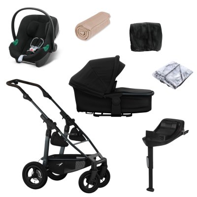 TFK Set Mono 4 Air Wheel Kompletní kočárek + Autosedačka + Příslušenství - Black