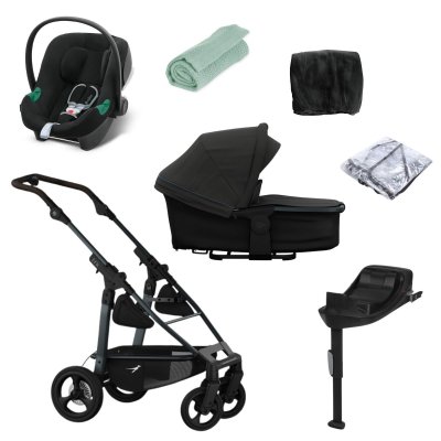 TFK Set Mono 4 Air Chamber Wheel Kompletní kočárek + Autosedačka + Příslušenství - Anthra/Red