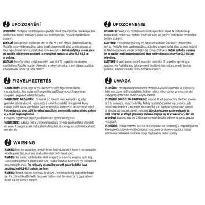 Petite&Mars Polohovatelná postýlka s funkcí kolébky 2v1 Mocha Beige - obrázek