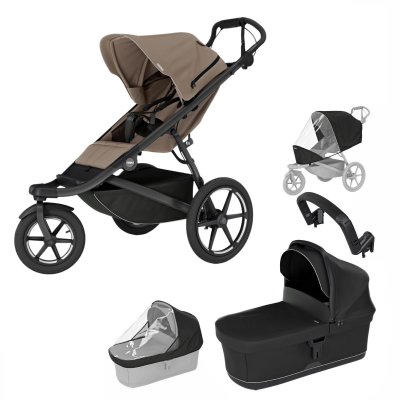 Thule Urban Glide 3 Kompletní kočárek + příslušenství - Tinted Taupe/Black