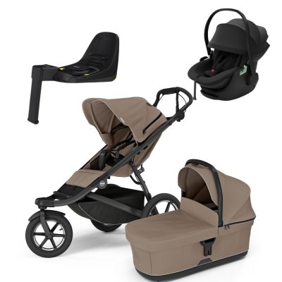 Thule Urban Glide 3 Kompletní kočárek + Autosedačka s bází - Taupe/Taupe