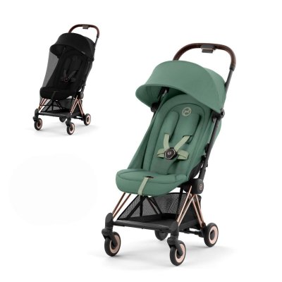 Cybex Platinum Coya 2025 + Moskytiéra - Rosegold/Leaf Green