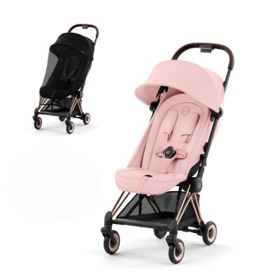 Cybex Platinum Coya 2025 + Moskytiéra - Rosegold/Peach Pink