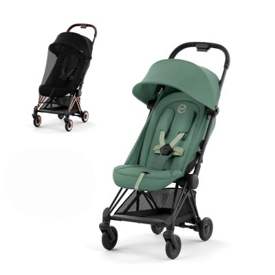 Cybex Platinum Coya 2025 + Moskytiéra - Matt Black/Leaf Green