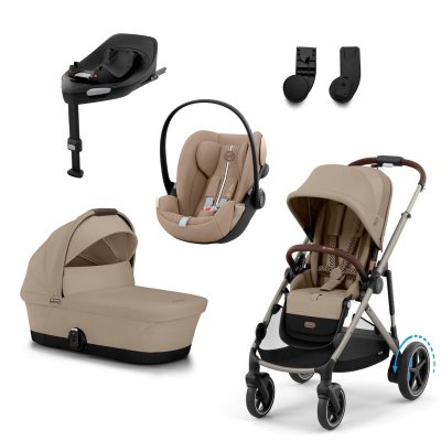 Cybex Gold e-Gazelle Set Kompletní kočárek - Almond Beige