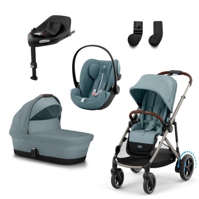Cybex Gold e-Gazelle Set Kompletní kočárek - Stormy Blue