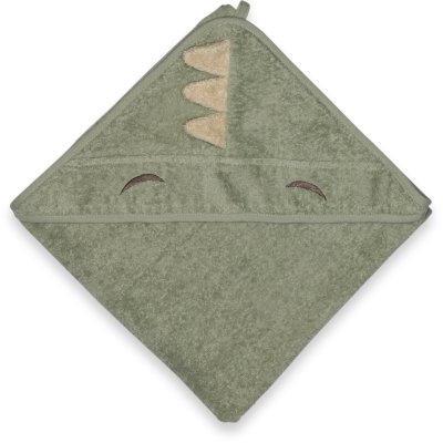 Nuuroo Aki Kojenecká osuška s kapucí - Light Green Dino