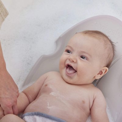 Shnuggle Lehátko do vany - Taupe - obrázek