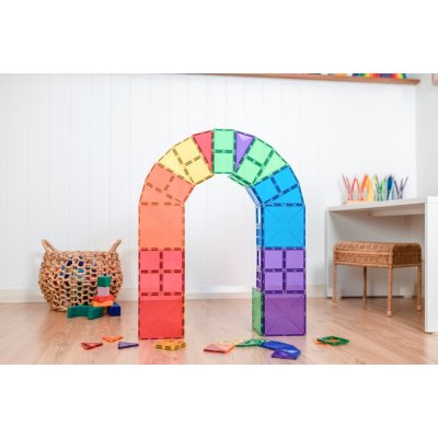 Connetix Magnetická stavebnice - Rainbow Starter Pack, 60 ks - obrázek