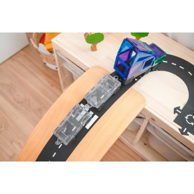 Connetix Magnetická stavebnice - Rainbow Transport Pack, 50 ks - obrázek