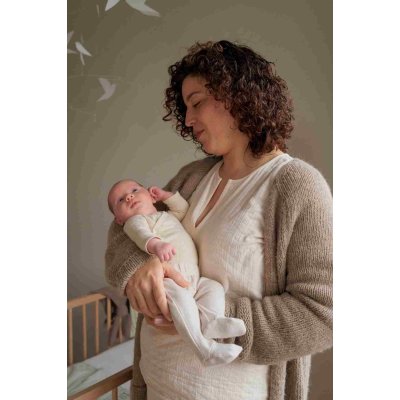 Lodger Tepláčky novorozenecké Melange - Birch, vel. 50 - obrázek