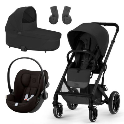 Cybex Balios One Box Comfort Kompletní kočárek - Moon Black