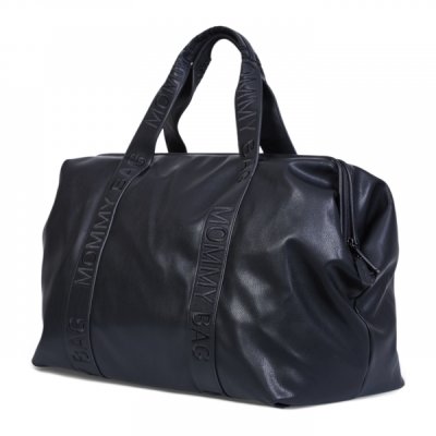 Childhome Přebalovací taška Mommy Bag Signature Vegan Leather - Black - obrázek