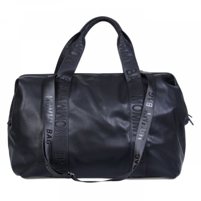 Childhome Přebalovací taška Mommy Bag Signature Vegan Leather - Black - obrázek