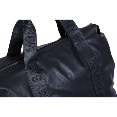 Childhome Přebalovací taška Mommy Bag Signature Vegan Leather - Black - obrázek