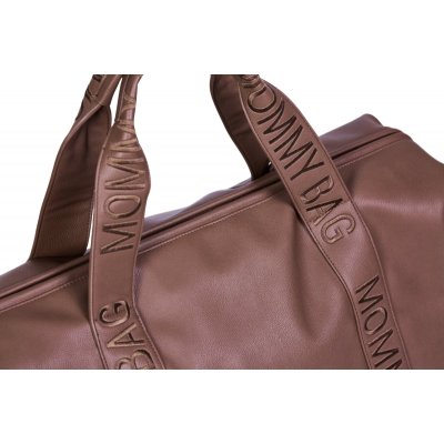 Childhome Přebalovací taška Mommy Bag Signature Vegan Leather - Dark Brown - obrázek