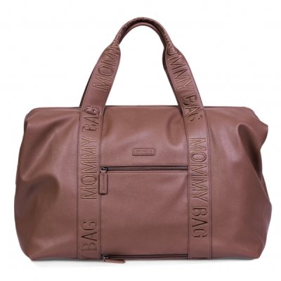 Childhome Přebalovací taška Mommy Bag Signature Vegan Leather - Dark Brown