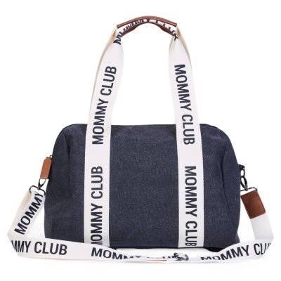 Childhome Přebalovací taška Mommy Club Signature Canvas - Black - obrázek