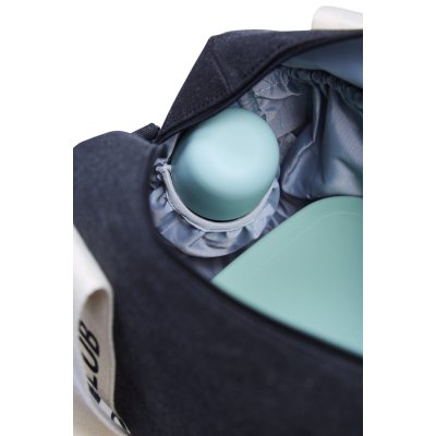 Childhome Přebalovací taška Mommy Club Signature Canvas - Black - obrázek