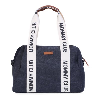 Childhome Přebalovací taška Mommy Club Signature Canvas - Black