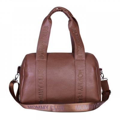 Childhome Přebalovací taška Mommy Club Signature Vegan Leather - Dark Brown - obrázek