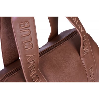 Childhome Přebalovací taška Mommy Club Signature Vegan Leather - Dark Brown - obrázek