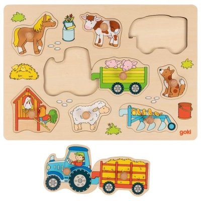Goki Puzzle - Zvířátka ze statku - obrázek