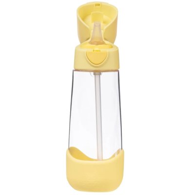 b.box Láhev na pití s brčkem 600 ml - Lemon Twist - obrázek