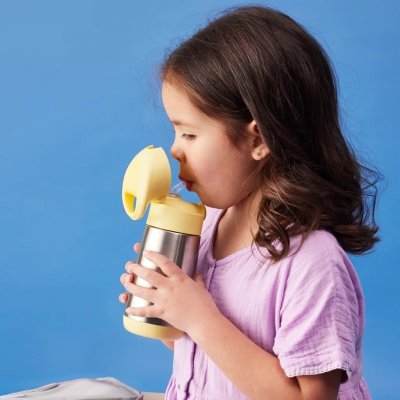 b.box Termoska na pití s brčkem 350 ml - Lemon Twist - obrázek