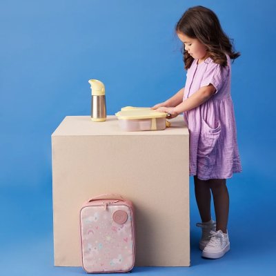 b.box Termoska na pití s brčkem 350 ml - Lemon Twist - obrázek