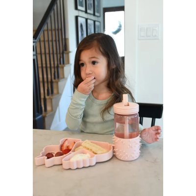 Melii Silikonový dělený talířek s přísavkou - Jednorožec - obrázek