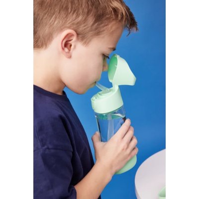 b.box Láhev na pití s brčkem 450 ml - Spearmint - obrázek