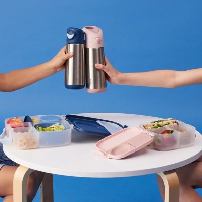 b.box Termoska na pití s brčkem 500 ml - Blush Crush - obrázek