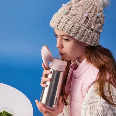 b.box Termoska na pití s brčkem 500 ml - Blush Crush - obrázek