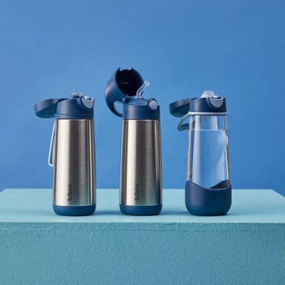 b.box Termoska na pití s brčkem 500 ml - Midnight - obrázek
