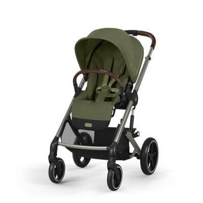 Cybex Výhodný set Balios + Lůžko + Autosedačka se základnou Black - Moss Green - obrázek