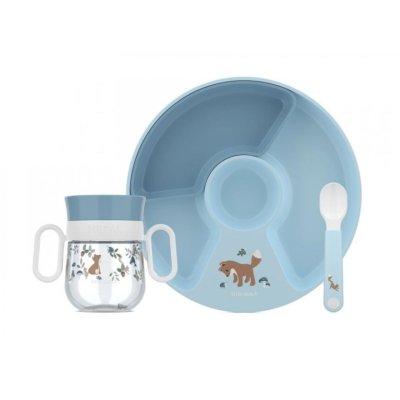 Little Dutch Dětská jídelní sada 3dílná - Forest Friends