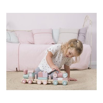 Little Dutch Vláček dřevěný - Pink - obrázek