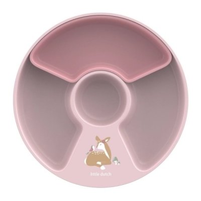 Little Dutch Dětský talíř dělený - Fairy Garden