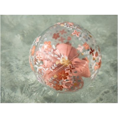 Little Dutch Nafukovací míč 3D - Pink Flowers - obrázek